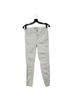 Free People Jeans Womens 27 Regular White Skinny Low Rise Stretch Casual Preppy